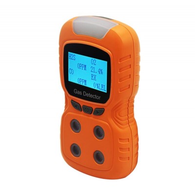 Portable Voice Type Multifunctional Gas Detector H2S O2 CO EX Gases 4 in 1 Industrial Gas Detector